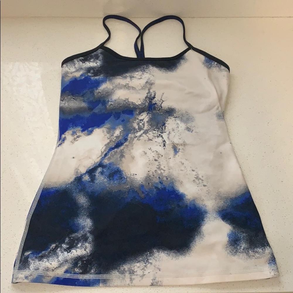 Lululemon SZ 6 Power Y Tank Milky Way